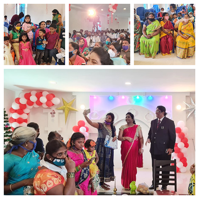 Grace Ministry Bro Andrew and Sis Hanna celebrated Christmas 2020 in Bangalore at the ministry prayer tower with pomp and grandeur on December 27th Sunday, 2020.